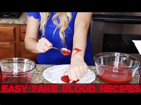 what to use for fake blood on clothing|recipes for fake blood.